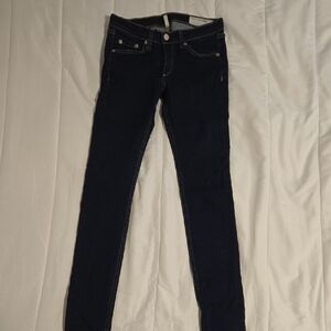 Rag & Bone Dark Blue Skinny Jeans